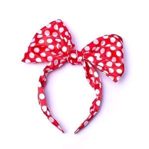 Minnie Mouse Polka Dot Bow Headband